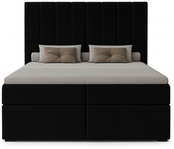MARPUR Boxspringbett NERO MIL (Boxspringbett, Bettkasten, Matratze), Bettkasten inkl. Matratze