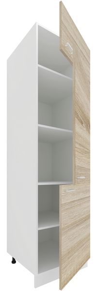 VCM Küchenmöbel Unterschrank Esilo 918646 Weiß / Sonoma-Eiche H. 207 x B. 60 x T. 57 cm
