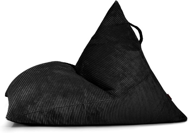 Sitzsack ‘Razzmatazz‘, Bezugstoff - Waves, 100% Polyester, Black, 95x155x120 cm.