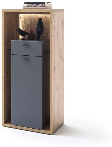 Highboard Lizzano - Royal Grey / Balkeneiche