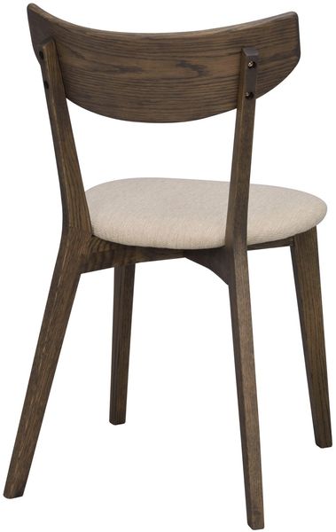 Stuhl Ami Eiche 2er Set aus massiver Eiche, skandinavisch gepolstert, Braun / Sand, robust und FSC-zertifiziert Bild 8