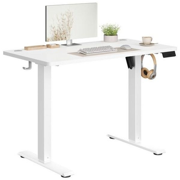 VASAGLE Schreibtisch Balok Serie, elektrisch Höhenverstellbar, mit 4 Memory-Tasten, 80 x 50 cm