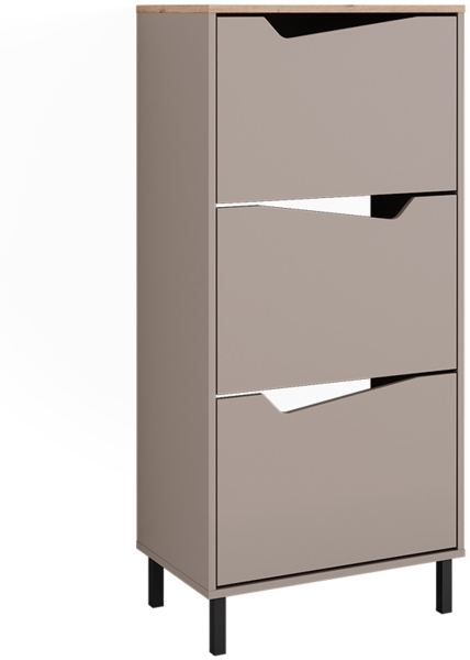 Schuhkipper Marelle Greige/Artisan 60 x 129.5 cm mit 3 Fächern Vicco