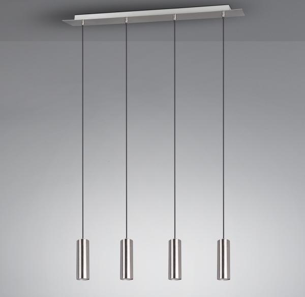 TRIO Leuchten LED Pendelleuchte, Dimmfunktion, LED wechselbar, Warmweiß, modern, mehrflammig hängend über Kochinsel & Esstisch, Breite 75cm