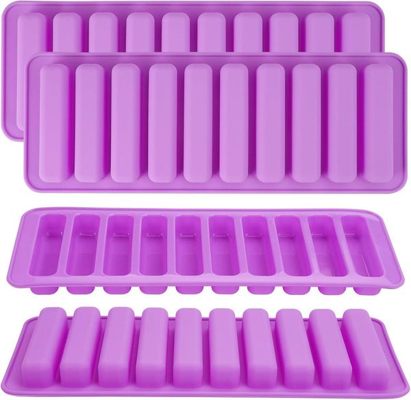 FELIXLEO Silikonform Müsliriegel Silikonform 10 Mulden Riegelform Antihaft 4 Stück, (1-tlg)