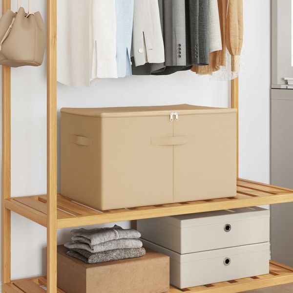 vidaXL Aufbewahrungsbox 2 pcs Creme 55 x 35 x 32 cm Vliesstoff 42024606