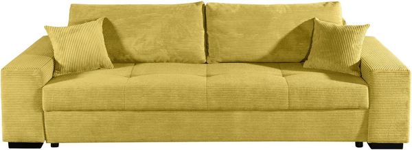 COLLECTION AB Schlafsofa Kreta, B: 248 cm, Liegefl. 137x195 cm, Bettfunktion, Bettkasten & 2 Zierkissen, optional mit Topper Bild 2