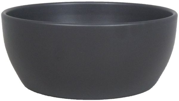 INNA-Glas Pflanzschale Keramik Pflanzenschale, Ø18,5cm, 8,5cm, anthrazit, matt
