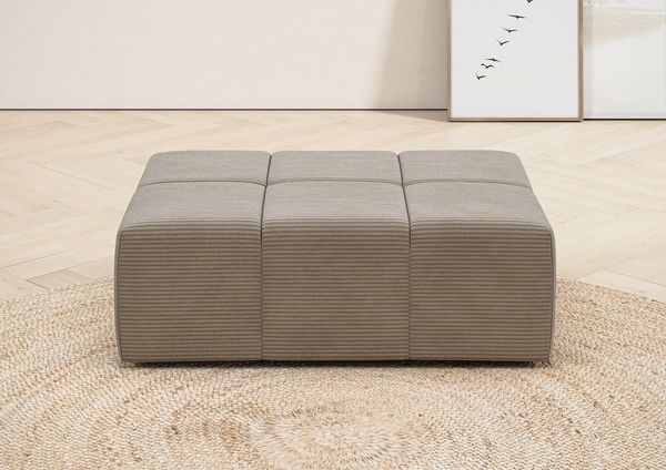 Home affaire Polsterhocker Ancona, passend zur "Ancona"-Polsterserie, auch in Cord + Easy Care