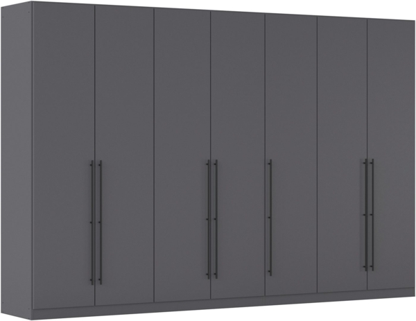 rauch Kleiderschrank Drehtürenschrank Schrank Garderobe Wäscheschrank Schlafzimmer AVOLA (in 3 verschiedenen Ausstattungen BASIC/CLASSIC/PREMIUM) mit hochwertigen Stangengriffen in Schwarz aus Metall MADE IN GERMANY Bild 5