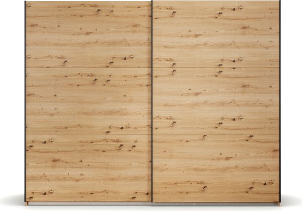rauch Kleiderschrank; Schwebetürenschrank KRONACH, 2-türig, Eiche Artisan, 261x210x59xcm Bild 2