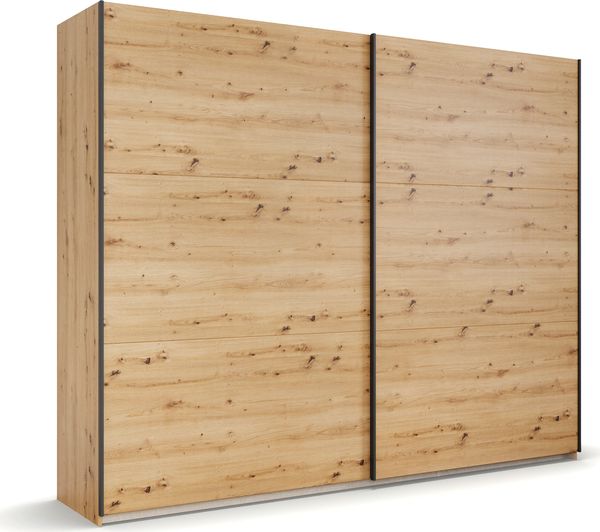 rauch Kleiderschrank; Schwebetürenschrank KRONACH, 2-türig, Eiche Artisan, 261x210x59xcm Bild 3
