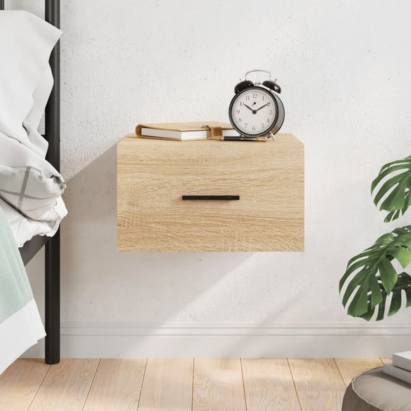 vidaXL Wand-Nachttisch Sonoma-Eiche 35x35x20 cm 829858