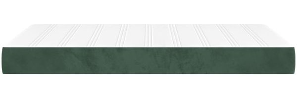 vidaXL Taschenfederkernmatratze Mittel Dunkelgrün 120x200x20 cm Samt 347771 Bild 4