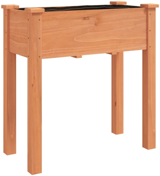 vidaXL Pflanzkübel mit Einsatz Braun 71x37x76 cm Massivholz Tanne 364231