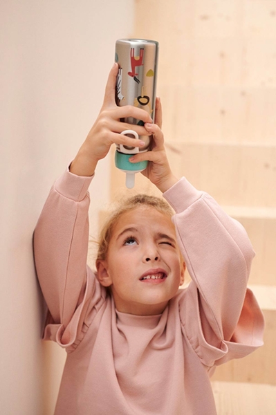 Mepal CAMPUS Pop-up Trinkflasche Set mit Flip-Up Ersatzdeckel türkis Bild 6