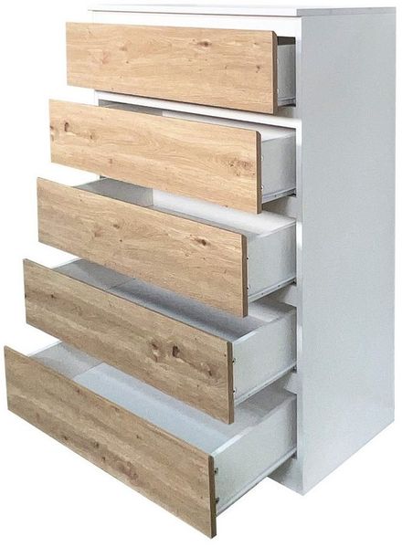 HTI-Living Kommode Kommode mit 5 grifflosen Schubladen (Stück, 1 St, 1 Kommode), Sideboard Bild 3