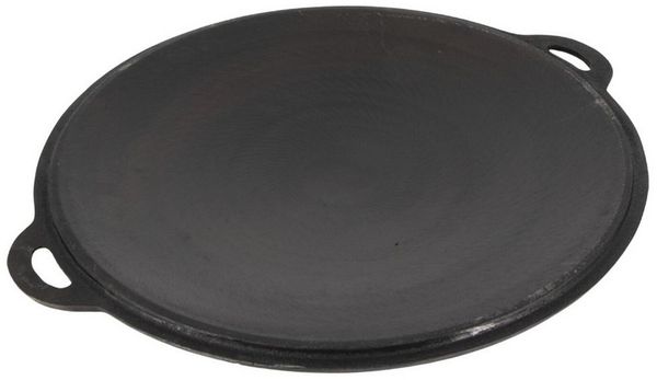 Olymp Handels GmbH Bratpfanne Pfanne Deckel Sadzh für Kasan 12 L aus Gusseisen Bratpfanne