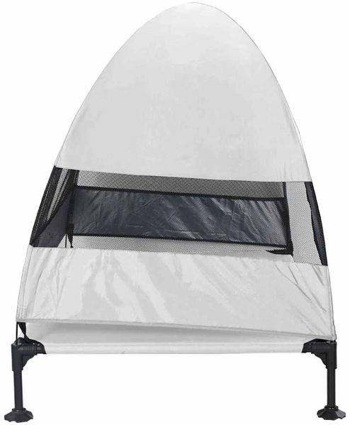 vidaXL Hochgelegtes Hundebett Silber Grau 127 x 81 x 108 cm 42008222 Bild 5