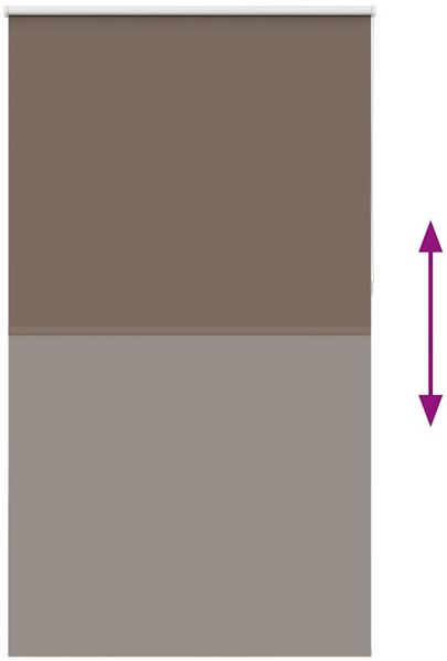 vidaXL Verdunkelungsrollo Kaffeebraun 140x210 cm Stoffbreite 136,6 cm 4011058 Bild 5