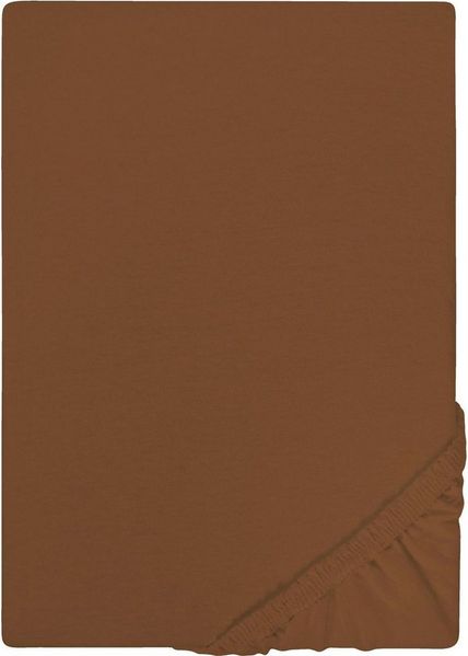 Castell Jersey-Stretch-Spannbetttuch 0077113, chocolate, 1x 90x190 cm - 100x200 cm Bild 2