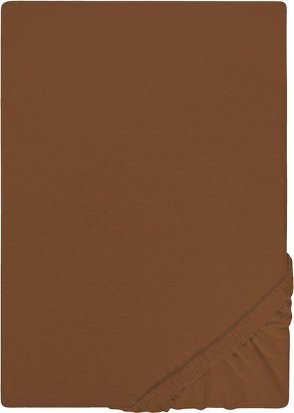 Castell Jersey-Stretch-Spannbetttuch 0077113, chocolate, 1x 90x190 cm - 100x200 cm Bild 4