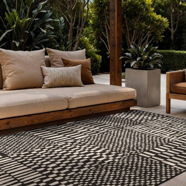 Ted Baker Teppich Barkham, Wendeteppich, rechteckig, Höhe: 8 mm, Designteppich, Wetterfest, Pflegeleicht, Modern, Wohnzimmer, Terrasse