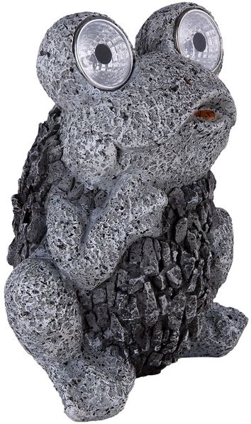 2x LED Außenleuchte, Eule Frosch, Grau, Dämmerungssensor Bild 9