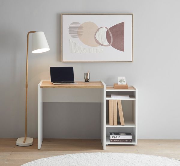 Home affaire Büromöbel-Set CITY/GiRON, modernes Design, Homeoff, Büro in zwei Farben/Wotan Eiche, (Set, 2-tlg), enthält Schreibtischunterschrank, Schreibtisch, wohnliches Home Office