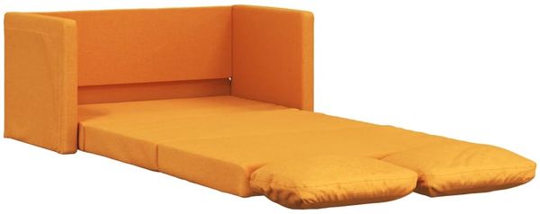 vidaXL Bodensofa mit Schlaffunktion Dunkelgelb 112x174x55 cm Stoff 353972 Bild 2