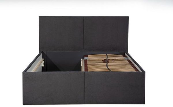 Halmon Schlafkomfort Betten Polsterbett Milano (Mit Stauraum unter der Liegefläche, erhältlich in 6 Größen, attraktiven Farben und zahlreichen Optionen), Seitenhöhe 32cm, inkl. Lattenrost bei Ausführung mit Matratze Bild 4