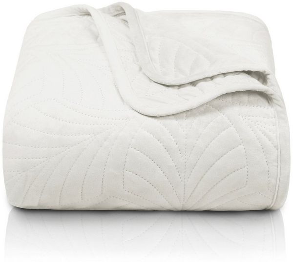 Gräfenstayn Tagesdecke Gräfenstayn Premium Tagesdecke mit nahtloser Steppung & Blatt-Design, Gräfenstayn Premium Tagesdecke mit nahtloser Steppung & Blatt-Design