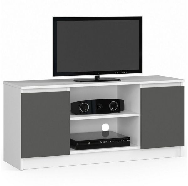Raumhirsch Furniture Lowboard, TV-Schrank - Elegantes Design für Ihr Wohnzimmer - Fernsehtisch, 120 cm für TV bis 65", 2 Türen, 2 Böden, bis 75 kg, kratzfest