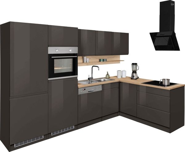KOCHSTATION Winkelküche KS-Virginia, Stellbreite 290/180 cm, ohne E-Geräte