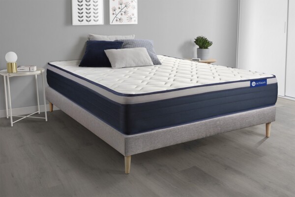 Actimemo max matratze 160x210 cm + Bettgestell mit lattenrost - Dicke : 26cm - Memory-Schaum - H4 Bild 2