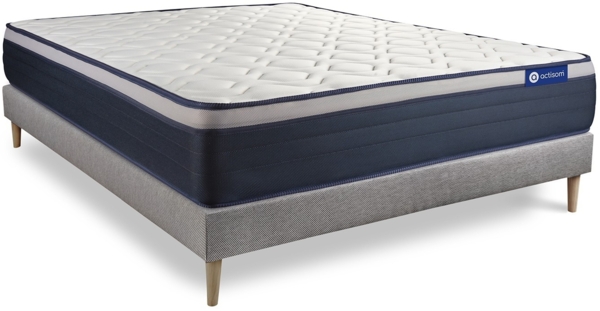 Actimemo max matratze 160x210 cm + Bettgestell mit lattenrost - Dicke : 26cm - Memory-Schaum - H4 Bild 3