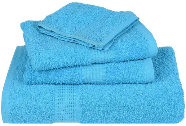 vidaXL Handtücher FROGN 2 Stk. Türkis 50x100 cm 360 g/m² 136974 Bild 4
