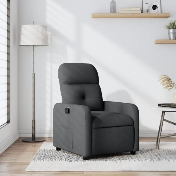 vidaXL Relaxsessel Dunkelgrau Stoff 374198