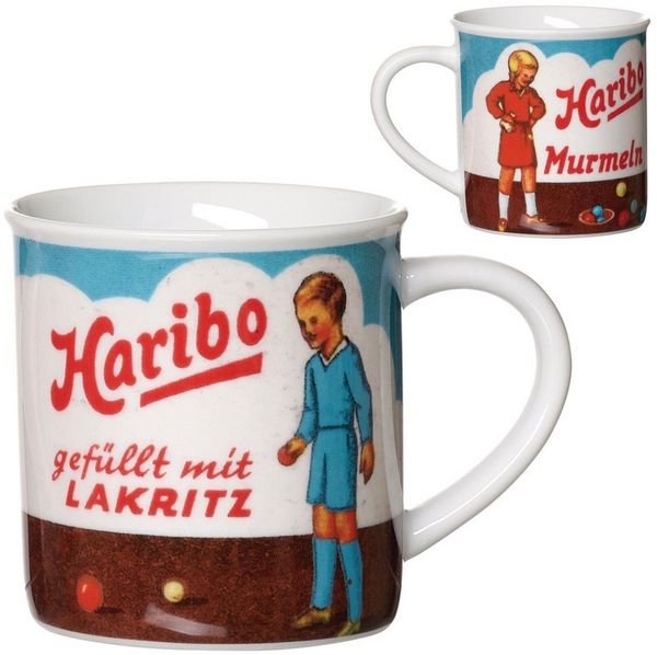 Ritzenhoff & Breker Becher HARIBO Retro, Lakritz, 380 ml, 1-tlg, Porzellan, spülmaschinenfest
