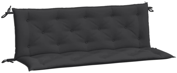 vidaXL Gartenbank-Auflagen 2 Stk. Schwarz 150x50x7 cm Oxford-Gewebe 361704