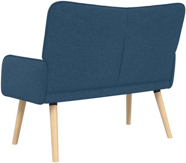 vidaXL 2-Sitzer Sofa Blau 115 x 61 x 87 cm Stoff 42028899 Bild 6