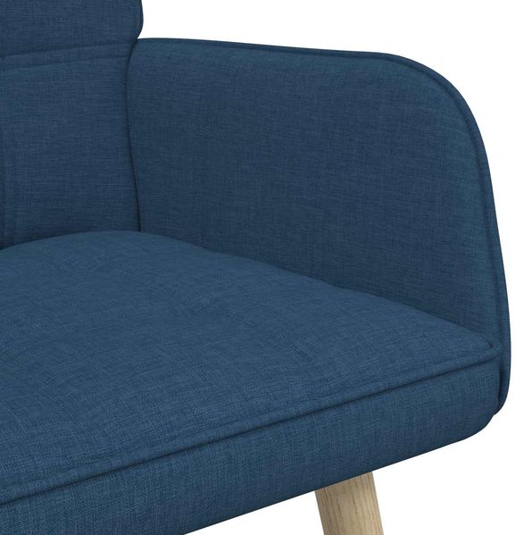 vidaXL 2-Sitzer Sofa Blau 115 x 61 x 87 cm Stoff 42028899 Bild 7