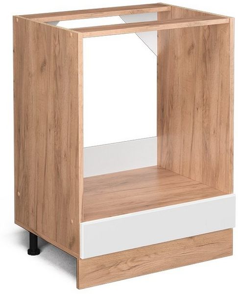 Vicco Küchenschrank Küchenzeile R-Line, Weiß Hochglanz, Herdumbauschrank 60 cm, ohne AP