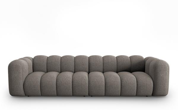 Micadoni Modulares Sofa Lupine 4-Sitzer Chenille Haga Grau