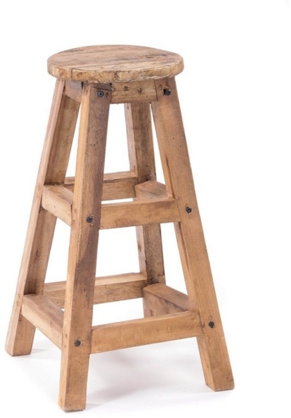 DESIGN DELIGHTS Barhocker BARHOCKER "JACK", 70 cm, Altholz massiv Holz, Holz Sitzhocker