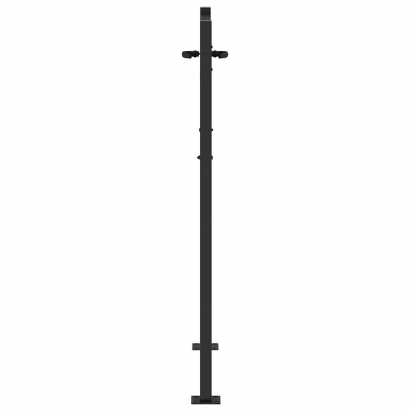 vidaXL Gartentor Schwarz 110 x 130 cm Pulverbeschichteter Stahl 42015885 Bild 5