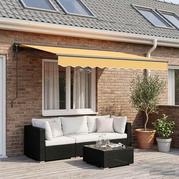 vidaXL Elektrische ausziehbare Markise Sand 3,5 x 2 m 3425734