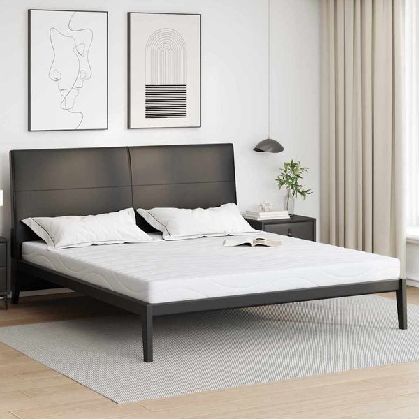 vidaXL Matratze Weiß 180 x 200 cm Jacquard-Stoff 4106320