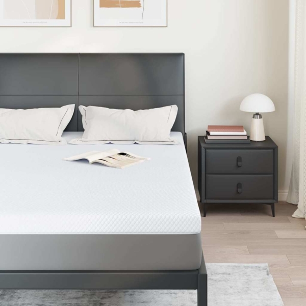 vidaXL Matratzenpads Weiß 160 x 200 cm 100% Polyester Jacquardstoff 4106239 Bild 2