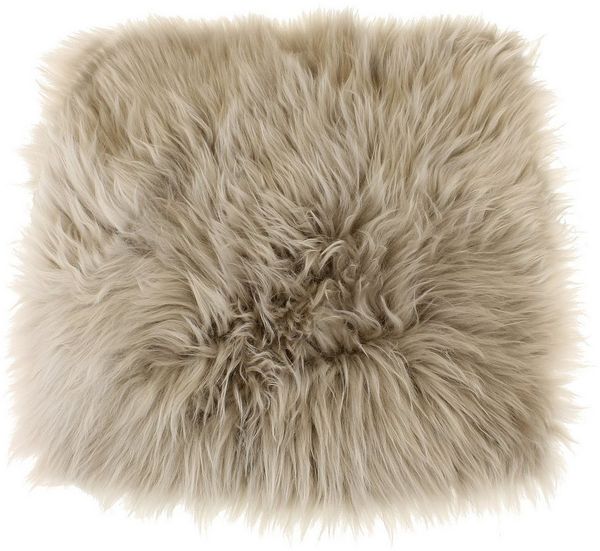 Macosa Home Fellteppich Dekofell eckig Stuhlkissen 35 cm echtes Lammfell Dekofell Sitzplaid, Echtes Lammfell Sitzkissen Dekofell